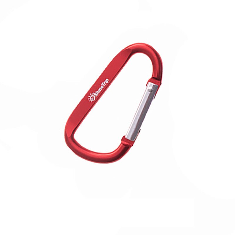 Outdoor Climbing Aluminium Alloy D Shape Buckle Carabiner Survial Key Chain Climb Hook Clip Backpack Buckle Keychain 1pc: Red