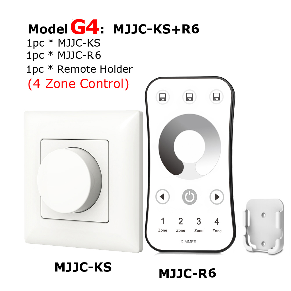 LED Dimmer 220V 230V 110V AC Wireless 2.4G RF Remote Controller Dimmable Wifi Smart LED Lamp Bulb Knob Triac Dimmer Light Switch: Model G4