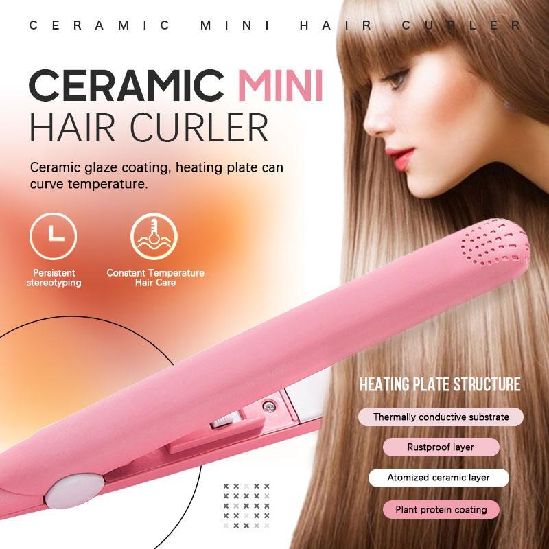 Ceramic Mini Hair Curler US/UK/EU/AU Straightener Hair Iron flat iron Straightening comb mini hair straightener