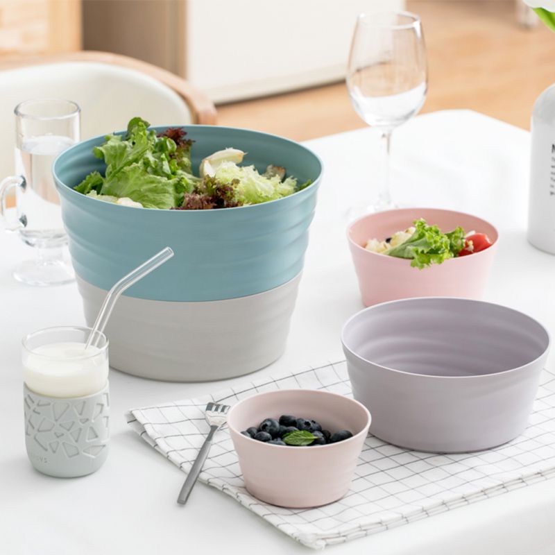 Fruit Vegetables Salad Bowl Five Piece Set Terrace Overlapping Kitchen Accessories`