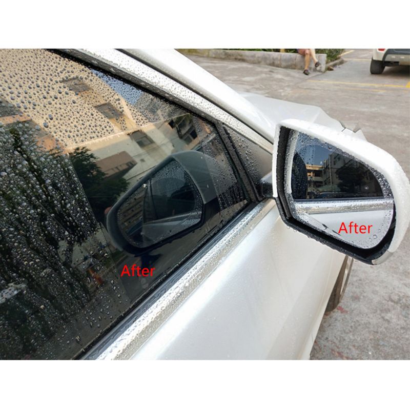 1 paar Auto Anti Water Mist Film Anti Fog Coating Regendicht Hydrofobe Achteruitkijkspiegel Beschermfolie Auto Accessoires