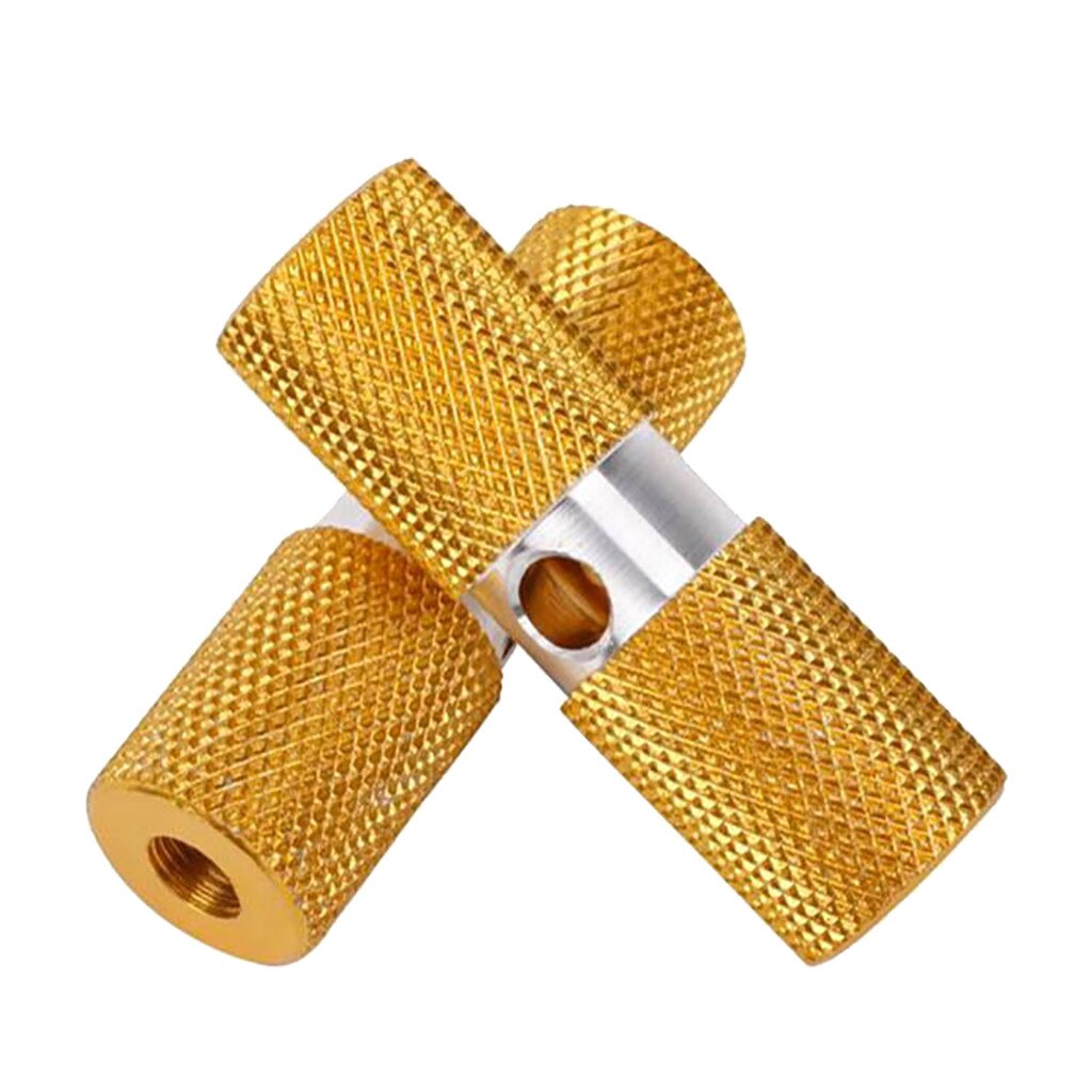 2 uds de aleación de aluminio de ciclismo bicicleta pedales bicicleta eje de pedales pie resto clavijas Anti-deslizamiento trasero pies pedales para BMX de montaña en STOCK: Gold