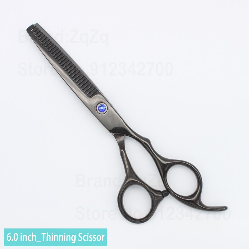 Zqzq Kappersscharen 6 Inch Haar Schaar Professionele Kapper Schaar Snijden Dunner Styling Tool Kappers Shear: Black Thinning