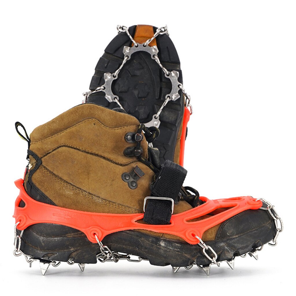 1 Paar 13 Tand Ijs Cleats Stijgijzers Voor Wandelen Klimmen Bergbeklimmen Anti-Slip Snowboarden Ijs Kikkers Voor Wandelen Laarzen