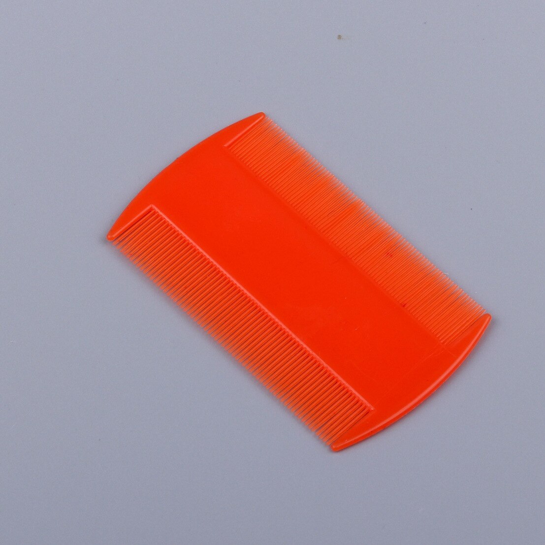 Pet supplies comb Plastic double-sided pet flea comb Lice comb Fine-toothed close-tooth dog comb Grate comb: Orange