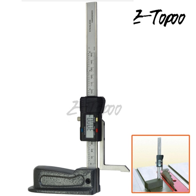 Stainless steel Digital Height Gauge 0-150mm/6" plastic Caliper Electronic Woodworking Measurement Tool with magnetic base