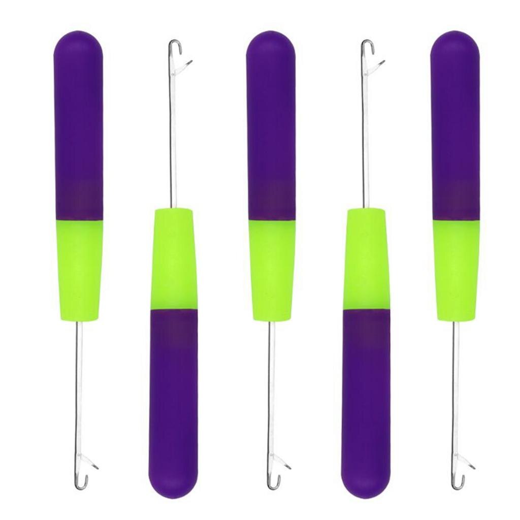 5Pieces s Tool Set, s Crochet Hook Hair Locking Tool for Braid Craft Latch Hook Crochet Needle Set