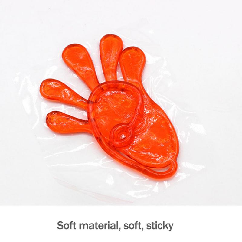 Elastische Sticky Squishy Klap Handen Palm Speelgoed Gags & Bananasplit Novelty Speelgoed Voor Kinderen Kids Party Gunsten Speelgoed: Random colors 1pcs