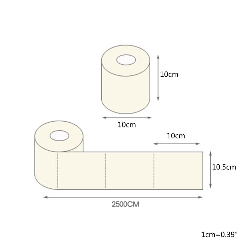 Divertida de madera, papel higiénico de pulpa, rollo de papel higiénico sin perfume de 2 capas, patrón impreso para baño en casa, uso de la cocina