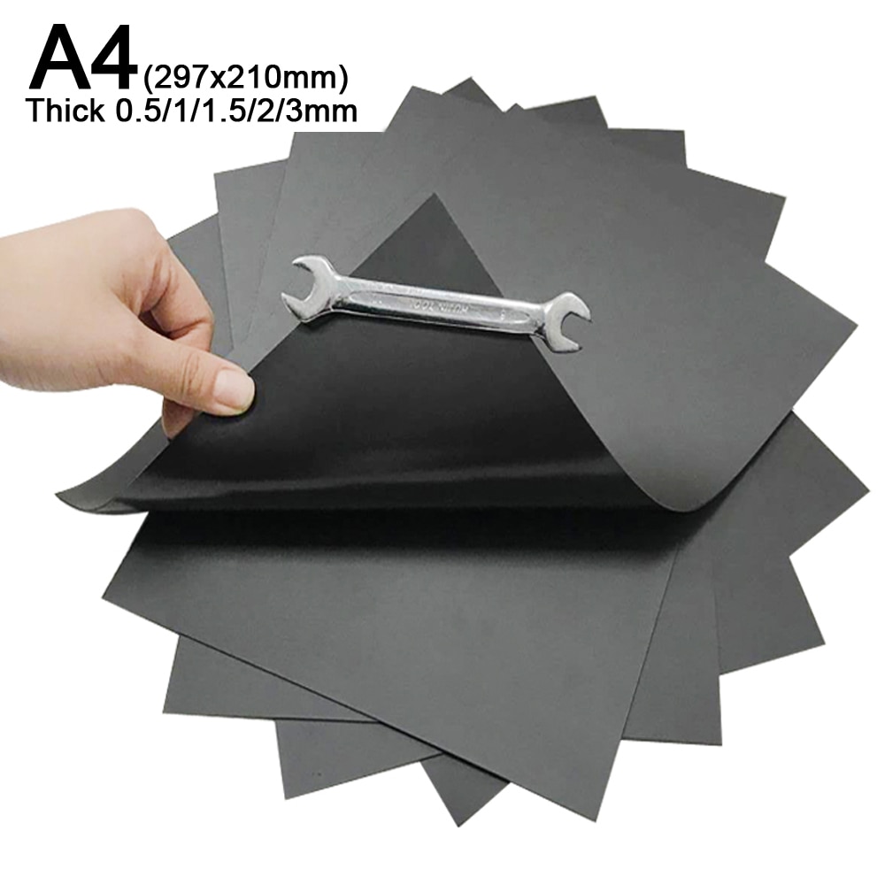 1pcs A4 297x210mm Magnetic Sheet Thick 0.5/1/1.5/2/3mm Flexible Rubber Strong Crafts Fridge Magnets