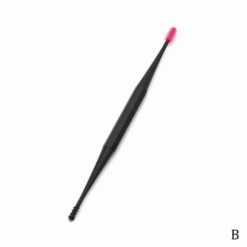 1Pc Zachte Siliconen Oor Pick Double-Ended Earpick Oor Micro Haren Herbruikbare Oor Schoner Lepel Spiraal Oor clean Tool Oor Zorg: B