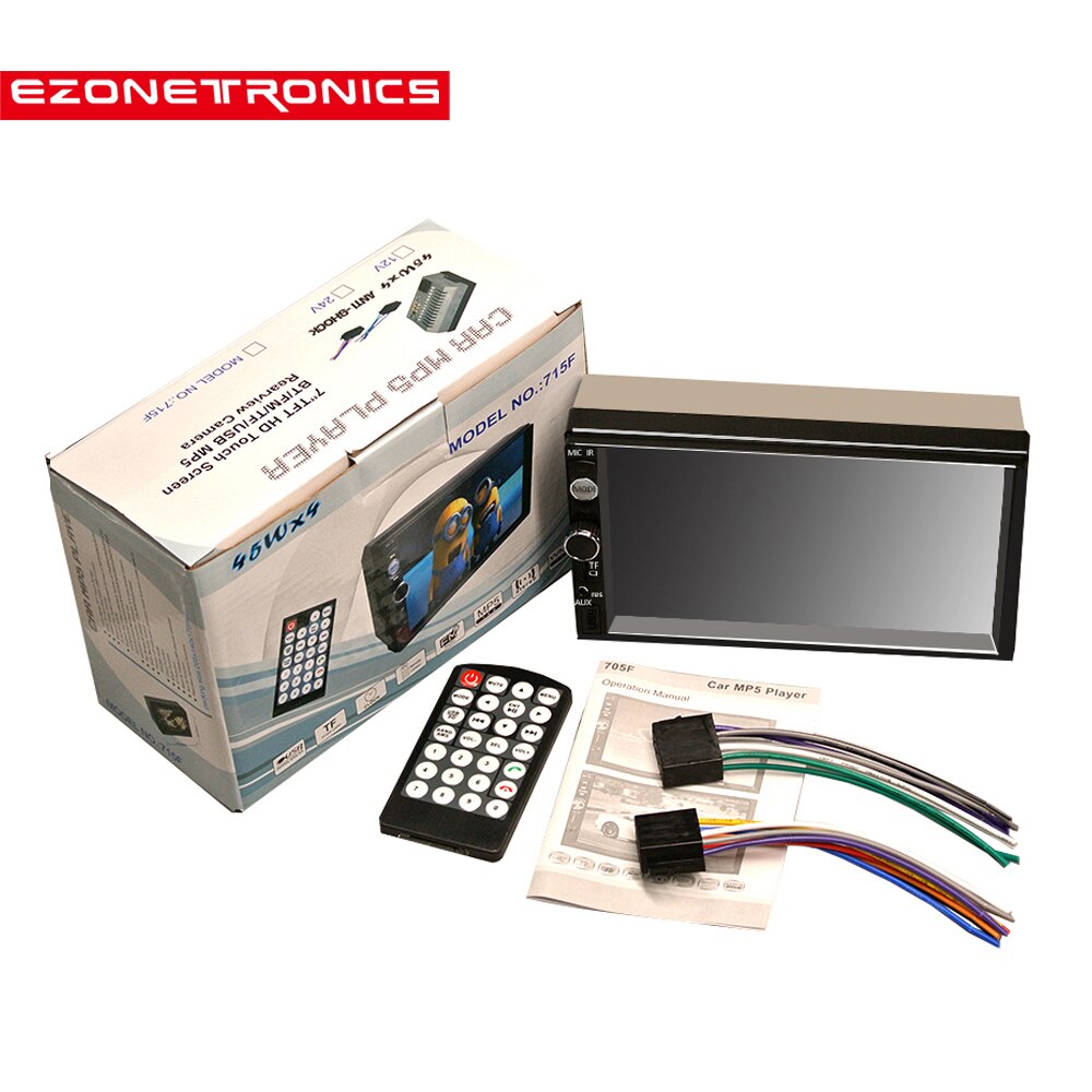 Auto auto radio Bluetooth Audio 7 inch 2 din Touch Screen Stereo Auto MP3 MP5 Speler USB/FM/ AUX/SD Spiegel Link Geen CD/DVD & GPS