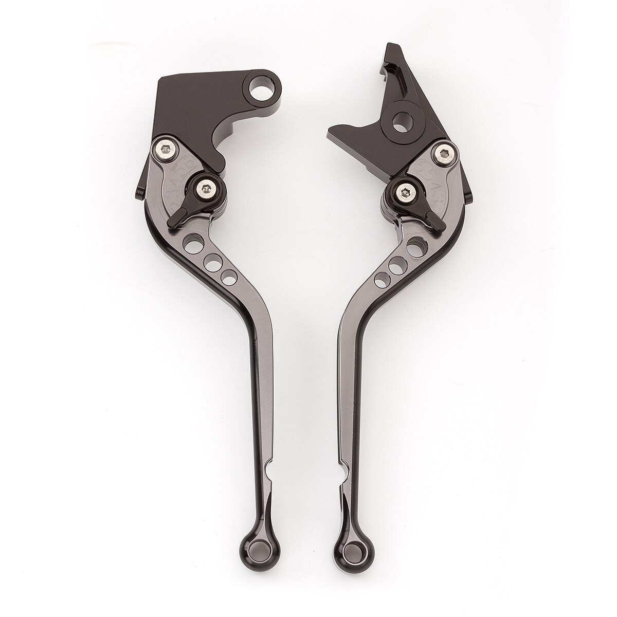 CNC Aluminum Motorcycle Accessories Brake Handle Clutch Lever Handles For Honda Grom 150: Gray Black