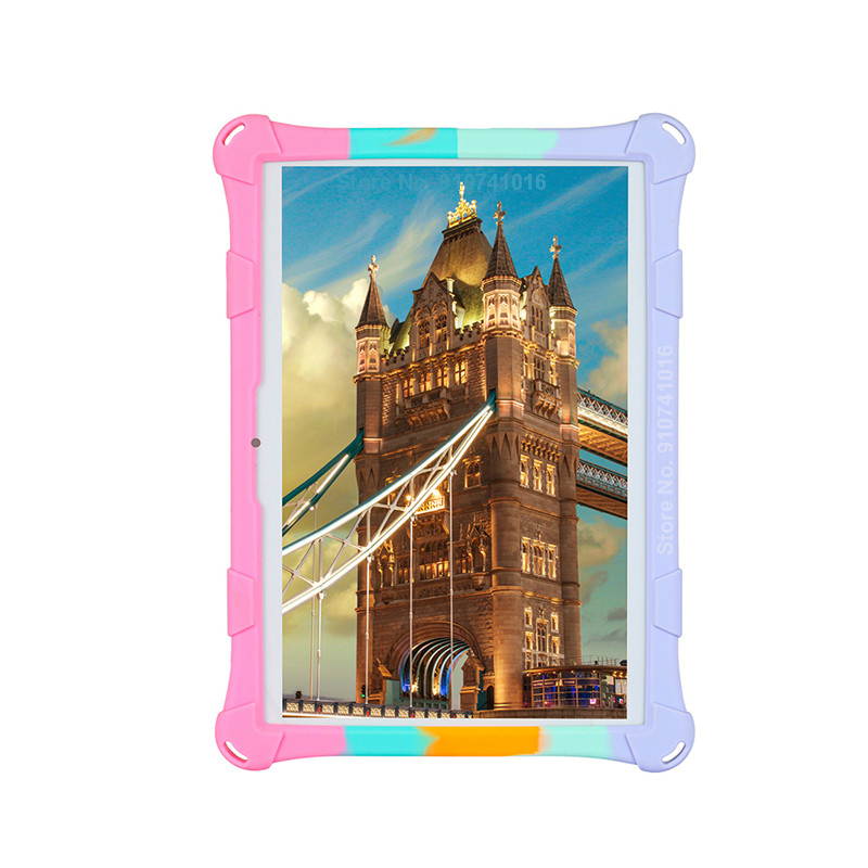 Funda Universal de silicona suave para niños, protector a prueba de golpes para Tablet PC Android de 10,1 pulgadas, 24x17cm, 10,1 pulgadas, 3G/4G, bolígrafo y correa