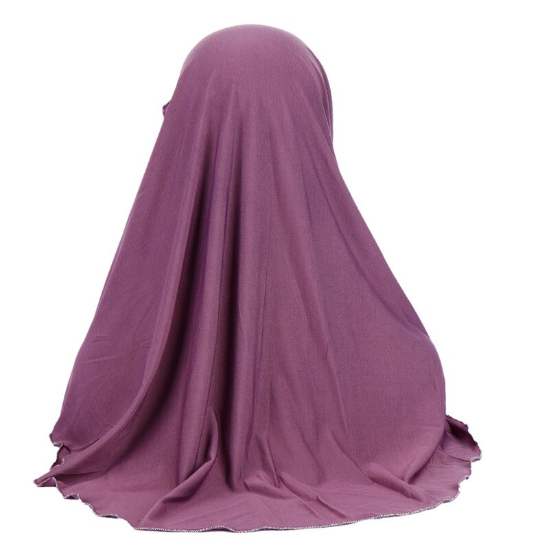 Malaysia muslim hijab tørklæde solid bomuld blomst diamant sjal kvinder tørklæde klar til at bære hijab musulman femme foulard