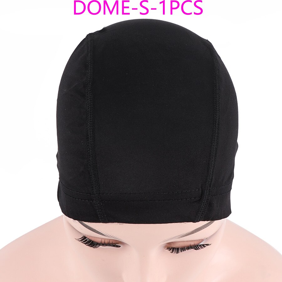 U Part Lace Wig Caps For Making Human Hair Lace Wigs Ventilated Wig Cap Dome Mesh Weaving Cap S M L Size Wig Accessories: dome-s-1pcs