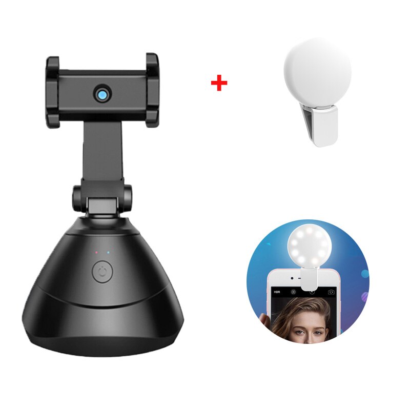 Auto Smart Shooting Selfie Stick 360° Rotation Auto Face Tracking Device Object Tracking Vlog Camera Smart Phone Holder: with fill light A