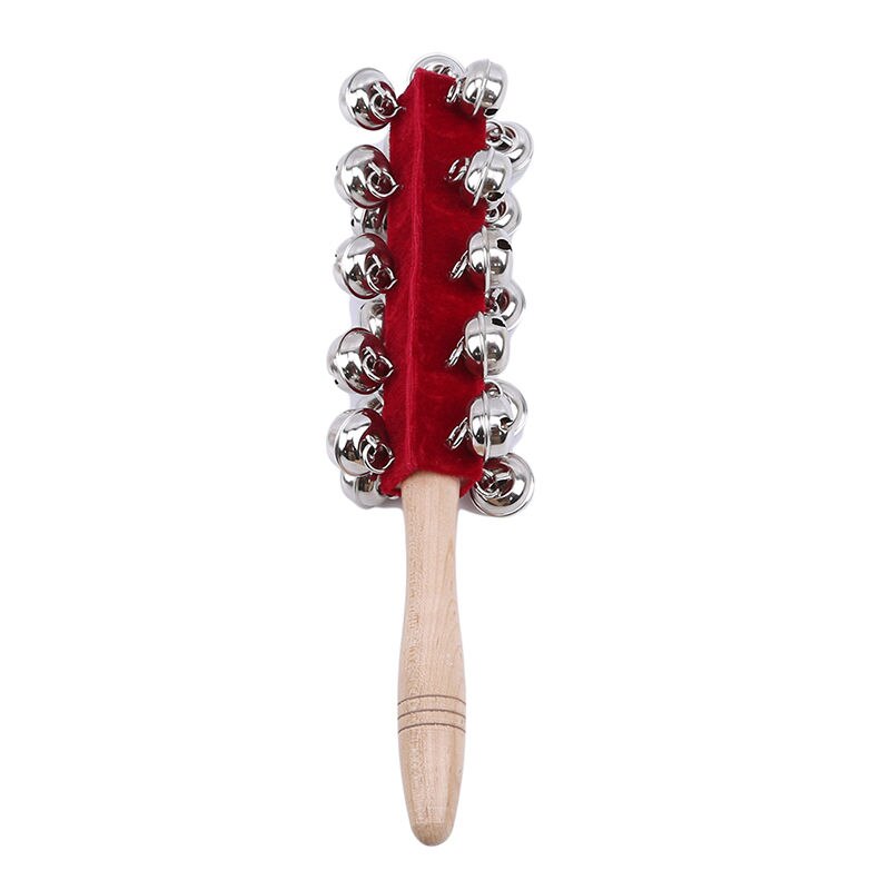 Warm Houten Handheld 21 Jingle Bells Bar Slee Stok Kinderen Speelgoed Percussie-instrument Speelgoed Voor Ktv Party Kinderen Kid