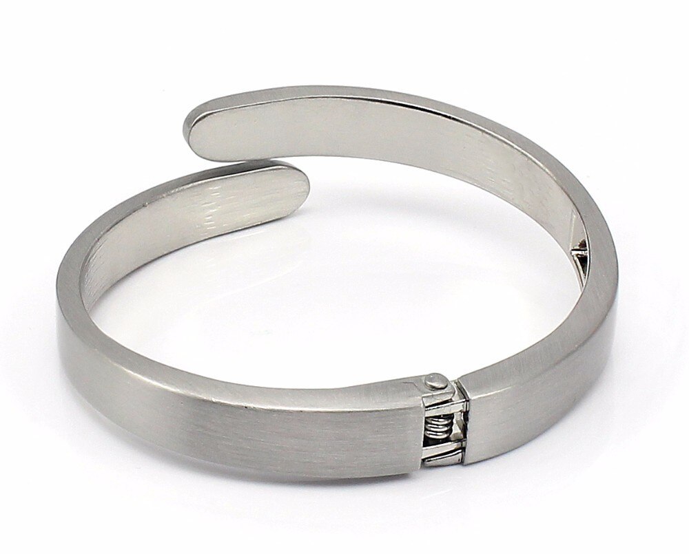 3 Colors Cuff Bracelets For Women/Men Stainless Steel Matte Bangle Jewelry Bijoux Accessories Valentine