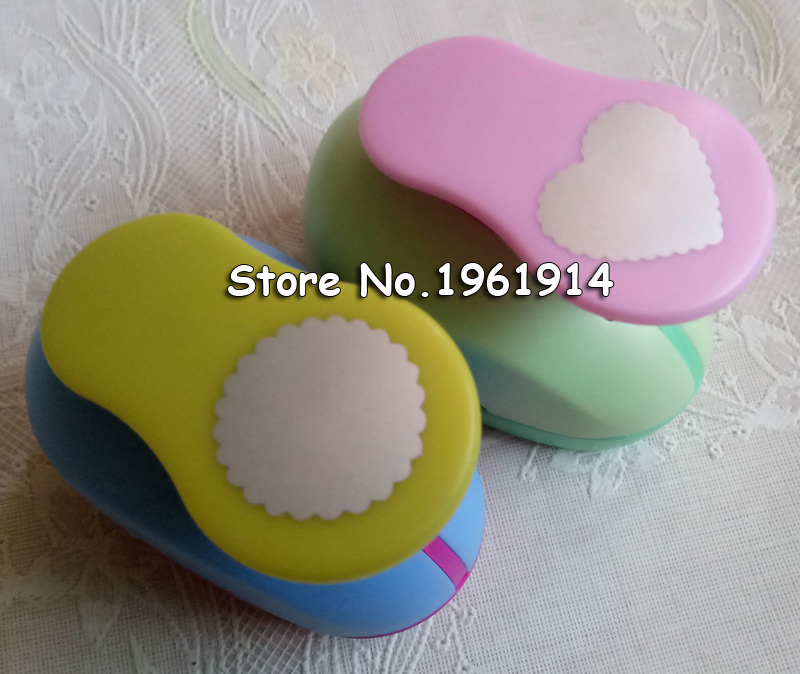 Dziurkacz w kształcie serca i koła fali 1 cal, dziurkacz miłosny, rękodzieło, scrapbooking, okrągły, diy, pianka eva/obcinacz robić papieru 1