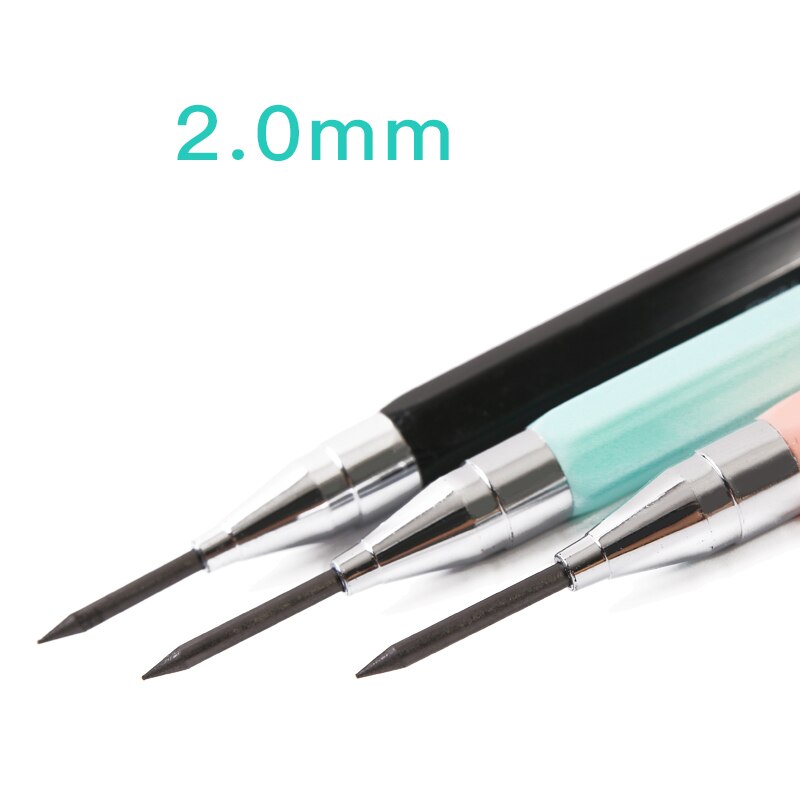 Lápiz mecánico de Color caramelo para niños y niñas, lápices Kawaii de 2,0mm para escribir, escolar, suministros de papelería coreanos, 1 ud.