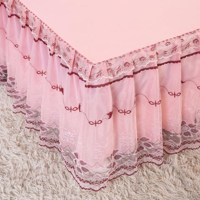 35 literie lit volants jupe-lit jupe brossé microfibre couvre lit: 3 / 200x220cm