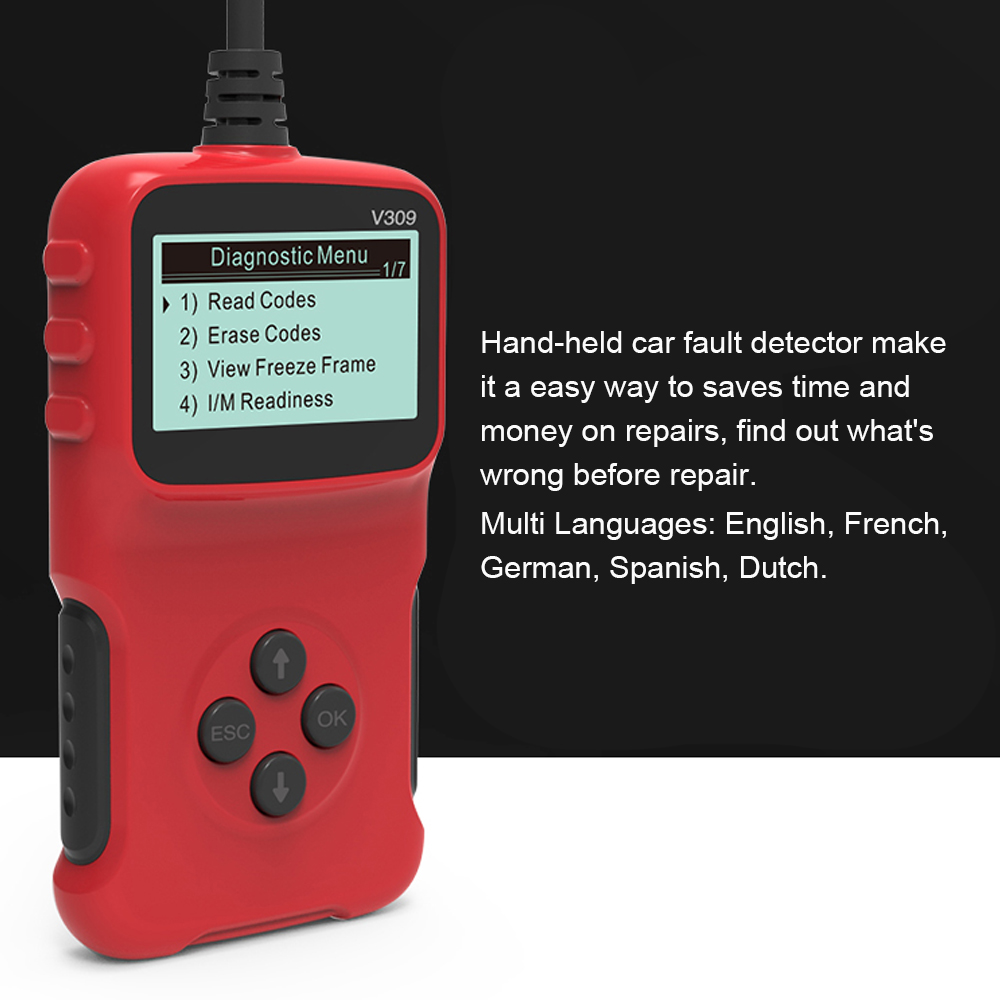 Auto Detectorfout Auto Diagnostic Tools Lezen Card Auto Repareren Auto Diagnostic Check Engine Licht Interface Scanner