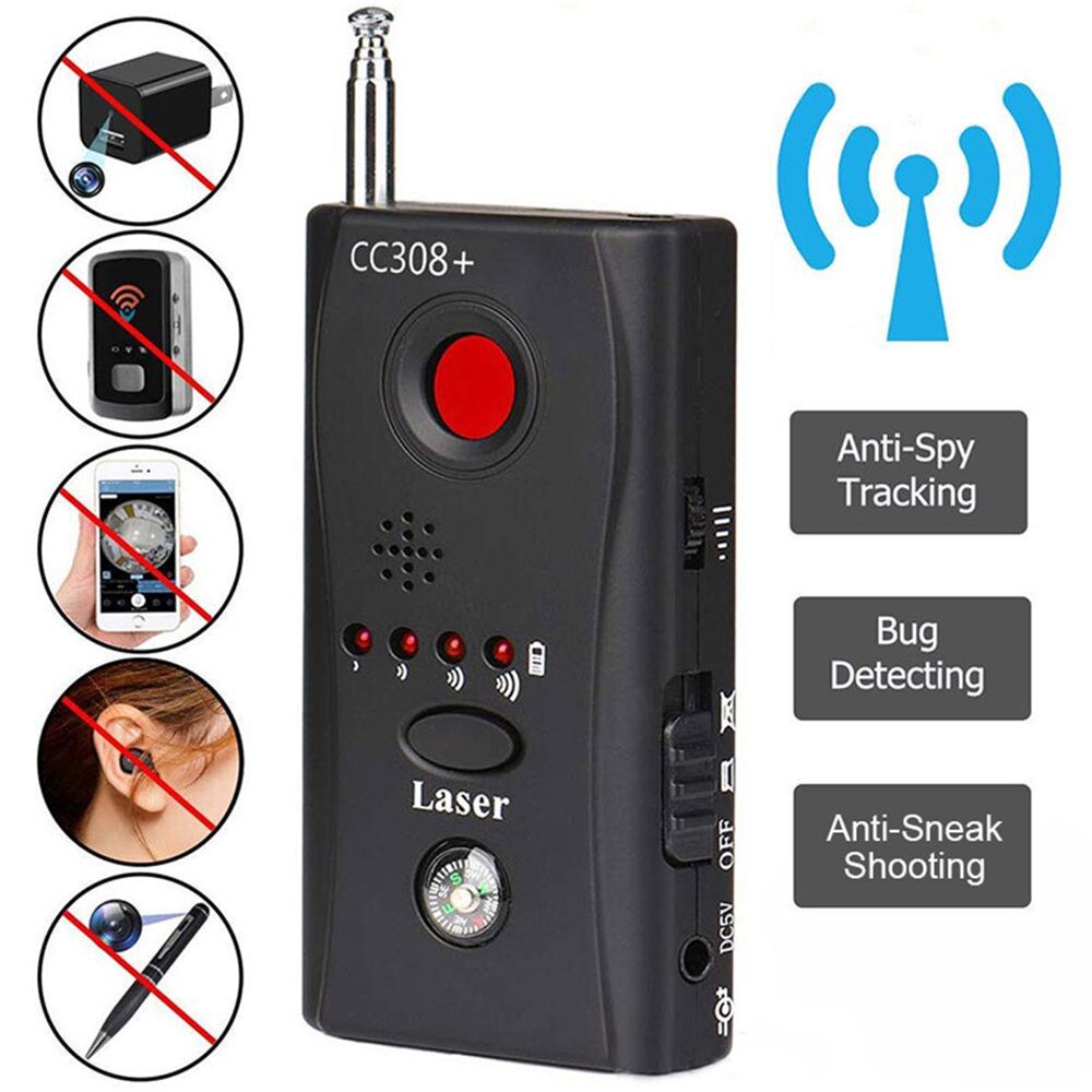 Wireless Camera Signal Detector Multi-Function Cc308 Radio Wave Signal Camera Detector Full Range Wifi RF GSM Device Finder