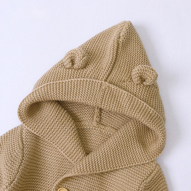Baby Kinderen Kapmantel Trui Peuter Jongen Meisje Winter Kleding Dikke Jas Mode Windjack Kids Solid Wol Jas