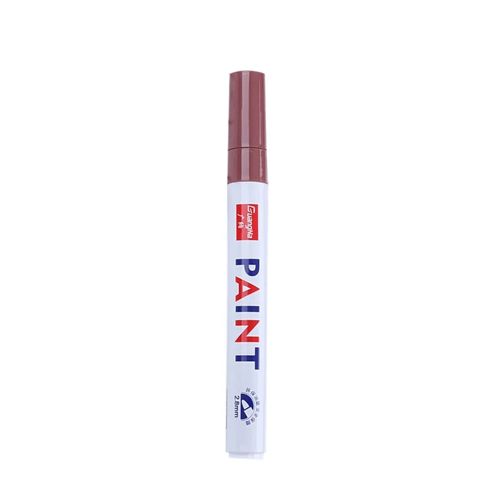 Caneta de pintura de carro à prova dwaterproof água roda de carro pneu pintura oleosa marca caneta auto borracha pneu piso cd metal marcador de pintura permanente