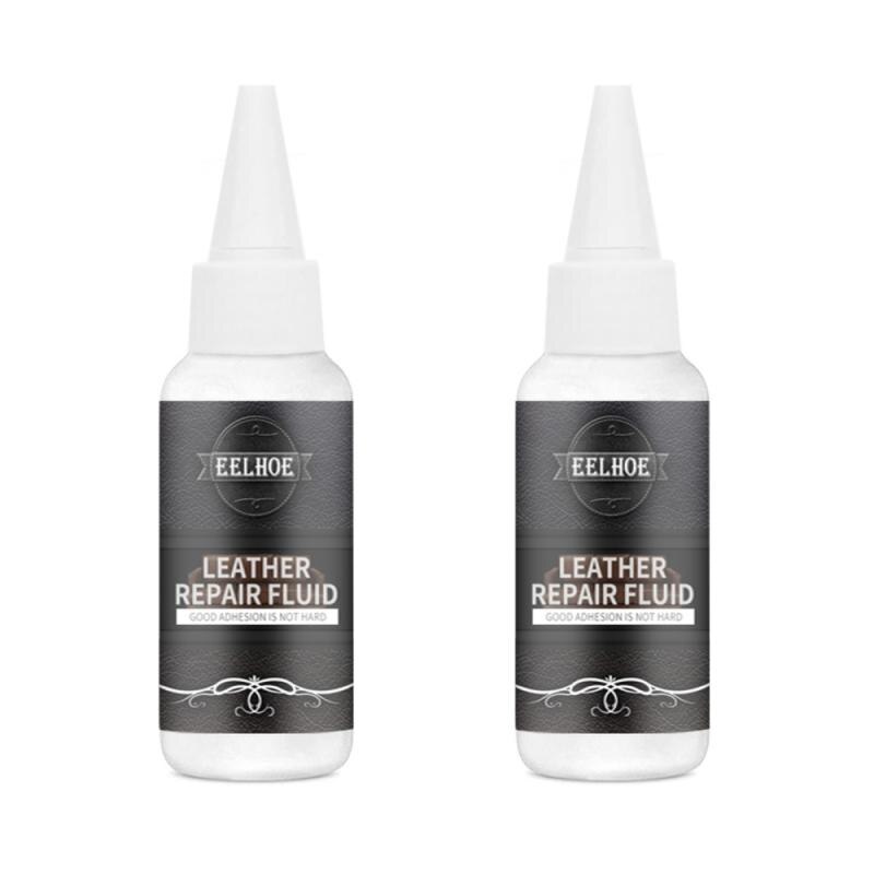 30ml Leather Strong Adhesive Leather Soft Glue Repair Leather Cracks Refurbishment Repair Fluid Leathercraft Accessories: 2PC