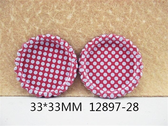 25Pcs Geometrische Patronen Ronde Vorm Fles Cap, DIY Handgemaakte Materialen Voor Maken Projecten, 25Yc2156: 1012897026