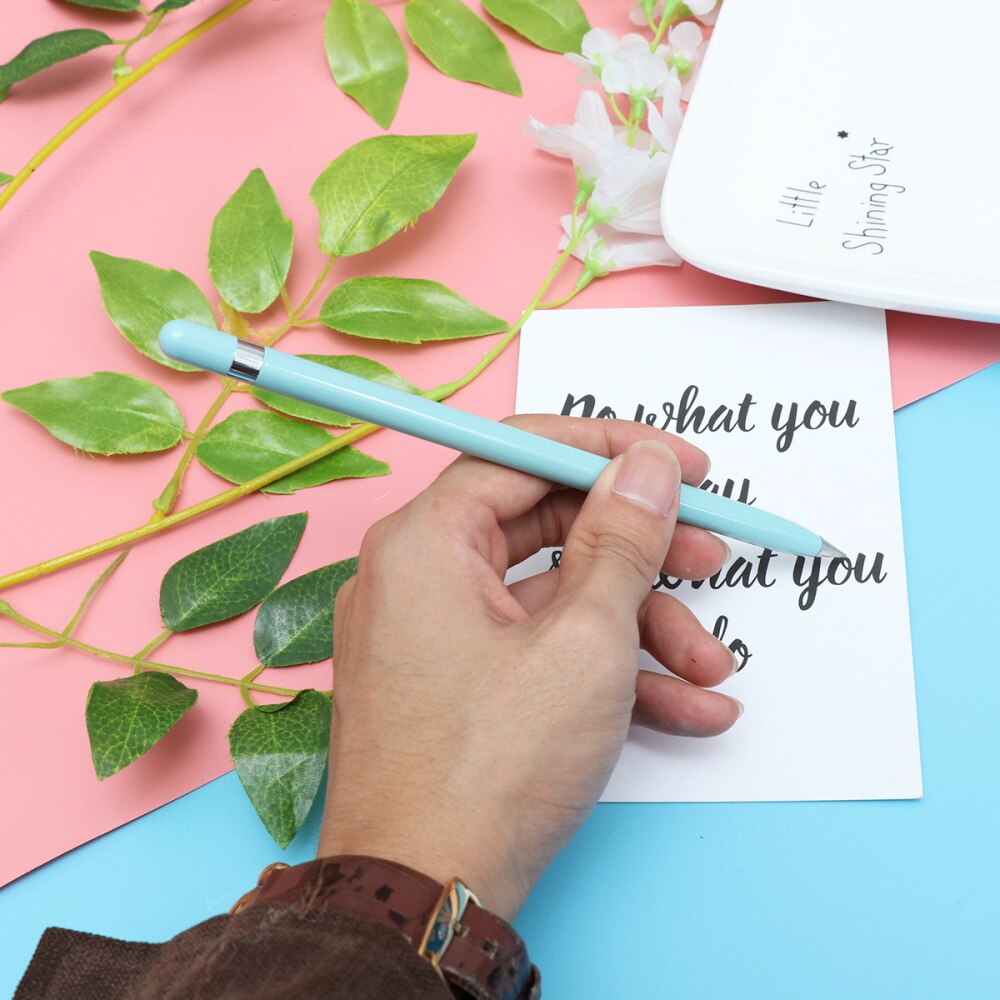 1pc Eternal Pencil Inkless Pen Everlasting Pencil Infinite Write for School Supplies (Light Green)