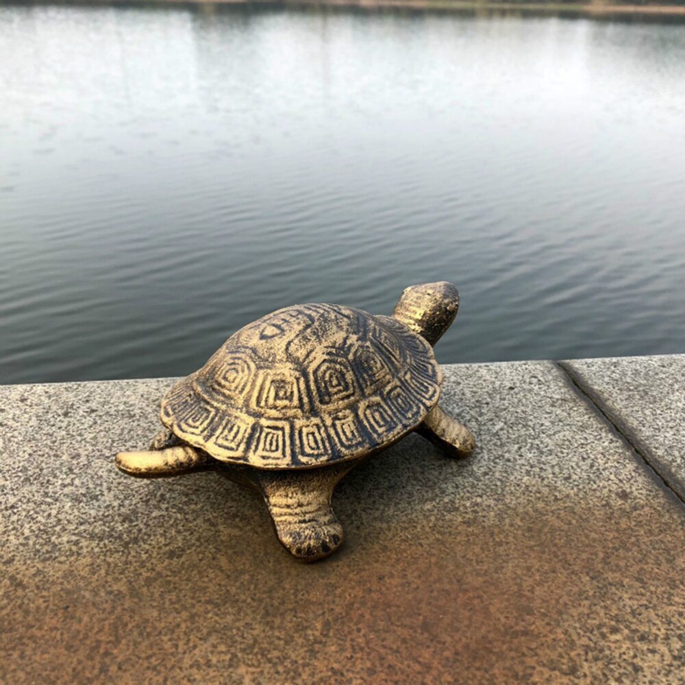 1Pc Schildpad Asbak Ambachten Gietijzeren Metalen Schildpad Asbak Decor Retro Schildpad Asbak Ornament Persoonlijkheid Schildpad Asbak