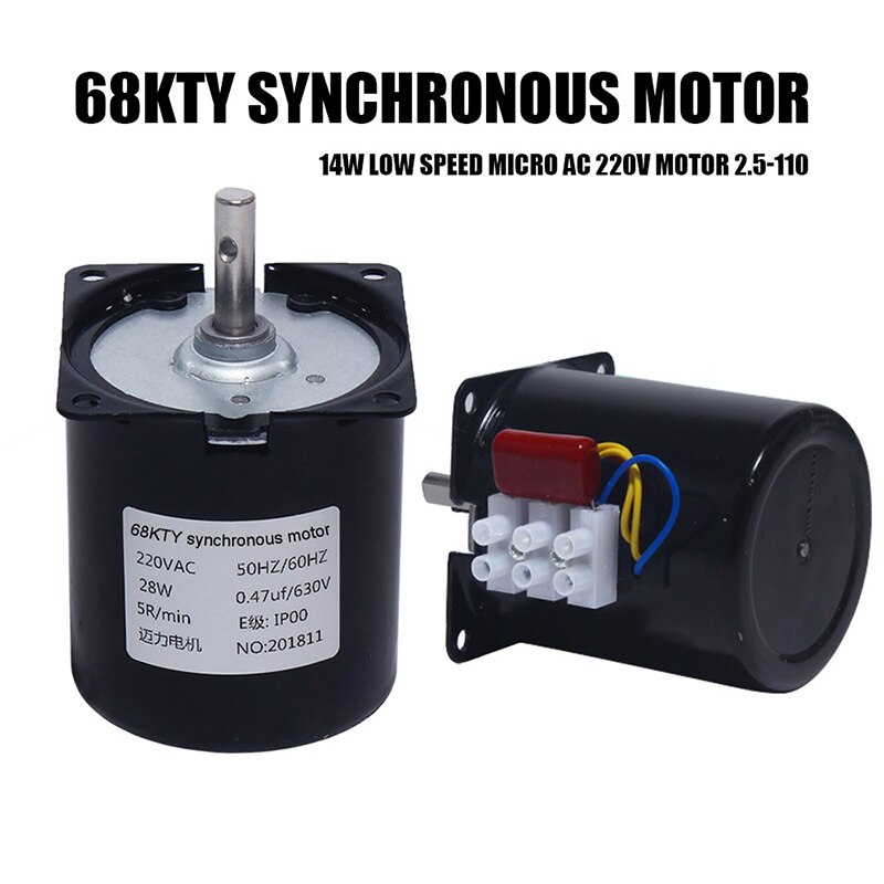 60KTYZ Magnet Synchronous Motor 220V Gear Motor Miniature Low Speed Large Small Motor