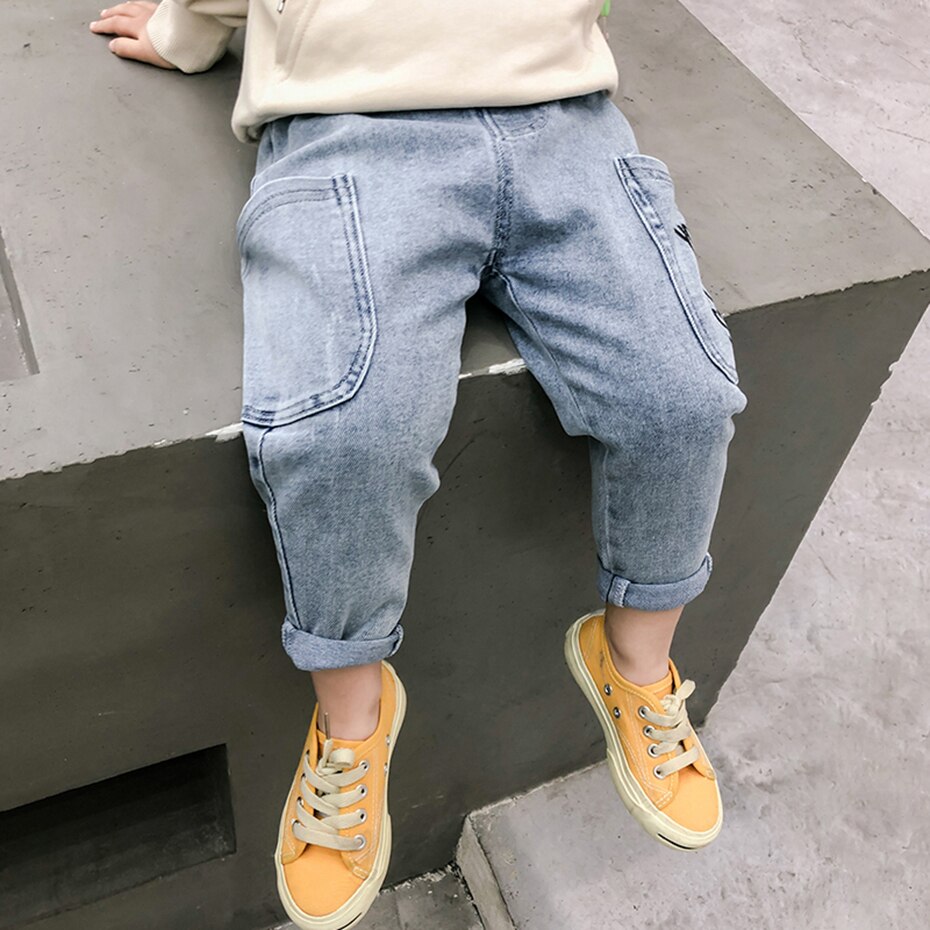 Jeans per bambina Jeans con lettere Jeans per bambini primavera autunno Jeans per bambina abiti Casual per bambina