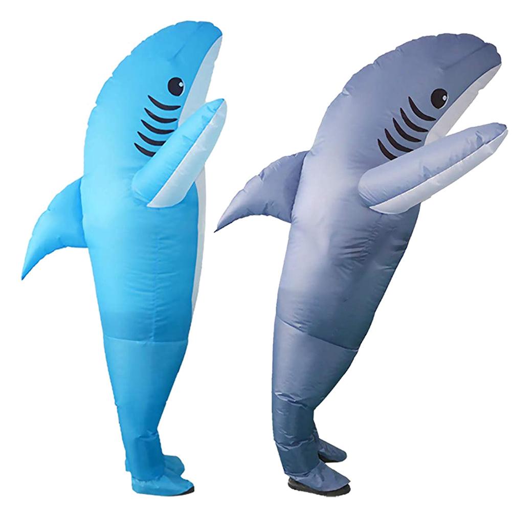 Outdoor Opblaasbare Kostuum Shark Game Fancy Dress Party Jumpsuit Cosplay Outfit Prop