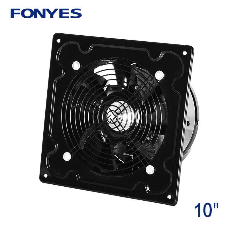 10 inch metal exhaust fan high speed air extractor window ventilation fan for kitchen ventilator axial industrial wall fan 220V