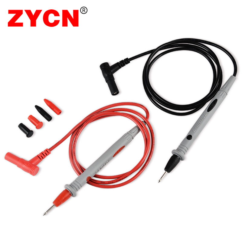 Zycn digital multimeter prober 1000v 20a multimeter kabel føletråd  p1502b multimeter testledninger nålespids universal sonde