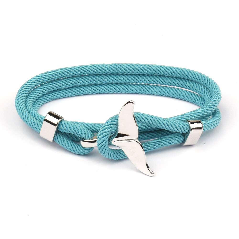 Wal Schwanz Armbinde Handgemachte Seil Armbänder Für Frauen Pulseras Schmuck Einstellbare Charme Bracciali Donna Anker Männer Zubehör: 2