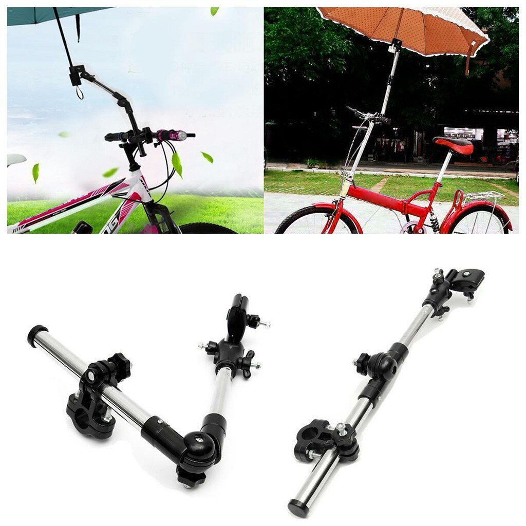 Paraplu Bevestiging Klem Stands Houder Metalen Outdoor Fietsen Paraplu Vaste Beugel Voor Rolstoel Fiets Kinderwagen