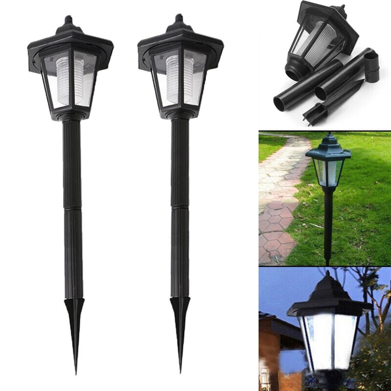 Auto buiten tuin led zonne-energie pad geciteerd licht landschap lantaarnpaal gazon