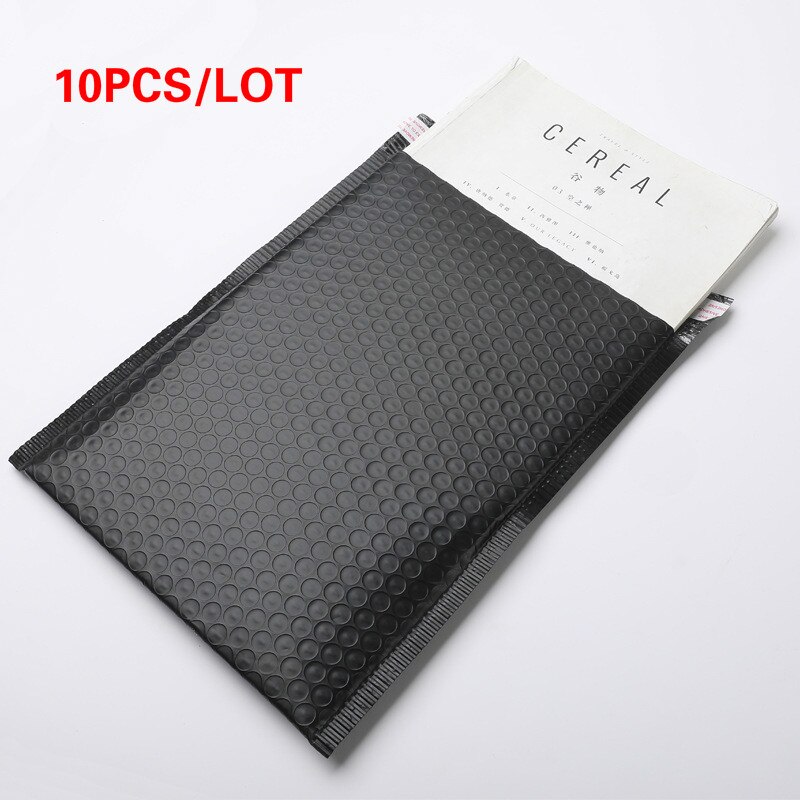 Sobres acolchados de burbujas de polietileno negro, bolsa de embalaje para almacenamiento, envoltorio de , 9x11,4 pulgadas/230x290mm, 10 unidades