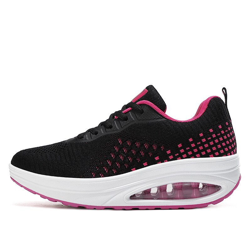 Dansesko kvinde dame moderne blød ydersål jazz sneakers strik overdel åndbar letvægts kvindelig dansende fitness sko sport: 936 sort rød / 40