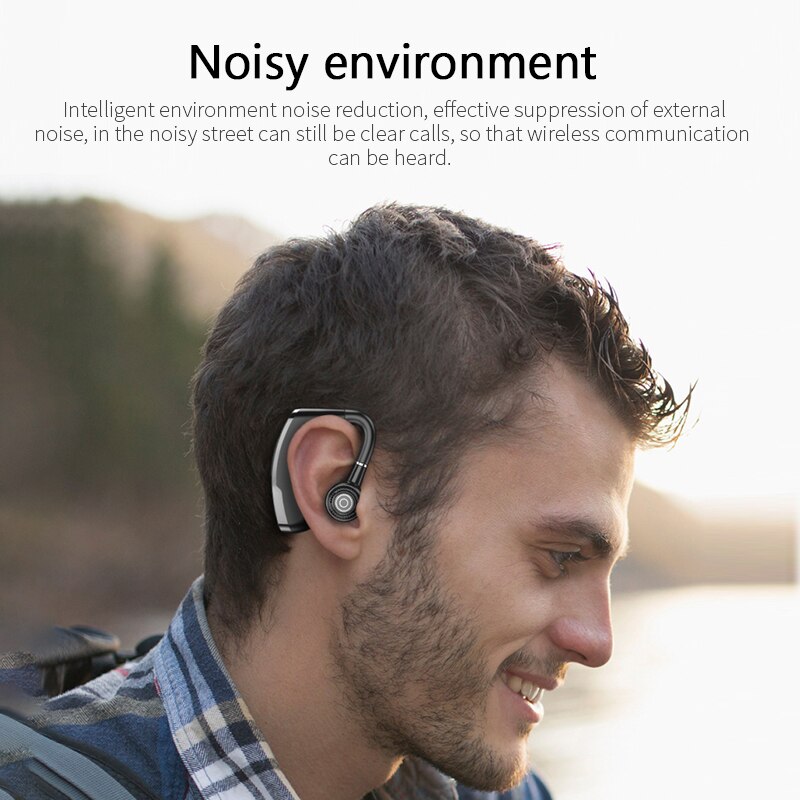 Kabelloses bluetooth-headset, tragbar, universell, einseitig, freisprechfunktion, stereo, kabellos, ohrbügel, handy-anrufe, sport-ohrhörer