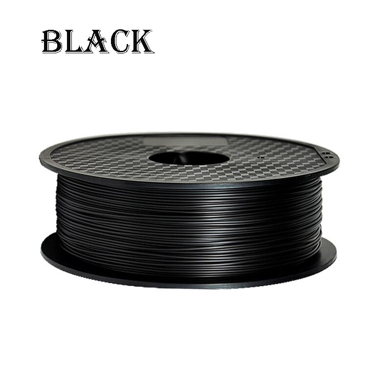 3D Printer Filament 1.75 1kg PLA/ABS White Black plastic Rubber Consumables Material: ABS Black