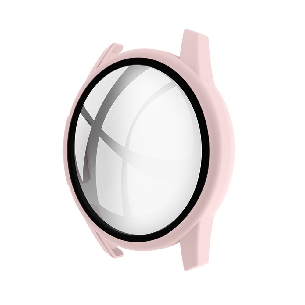 Meerkleurige spuitgegoten horlogekast voor huawei  gt 2 42mm harde pc met gehard glazen deksel 46mm volledige beschermende bumper: Roze / Voor  gt 2 42mm