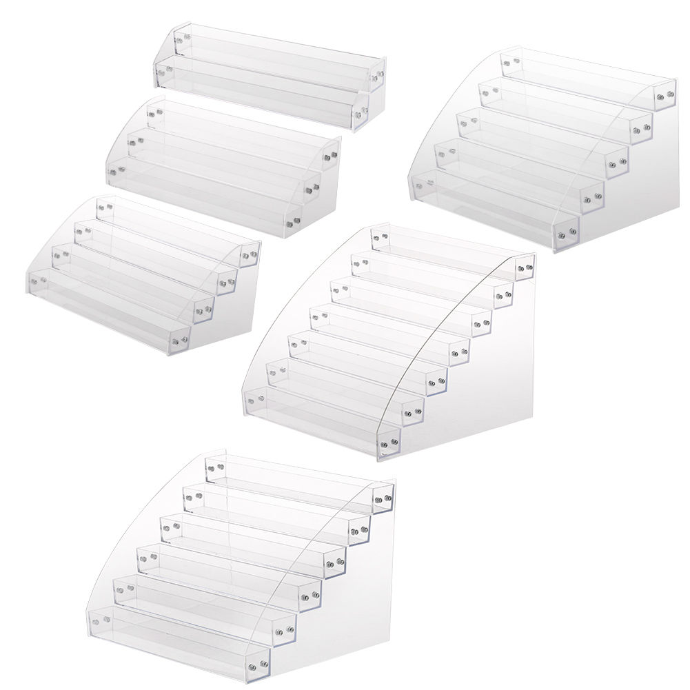 1 to 7 -lags akryl neglelak stativ bordplade display stander klar læbestift holder æteriske olier hylde makeup opbevaring organizer