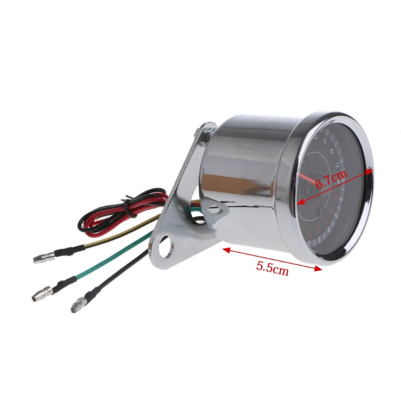 Universele Led Motorcycle Toerenteller Dc 12V Meter 13K Rpm Voor Honda Suzuki L41A