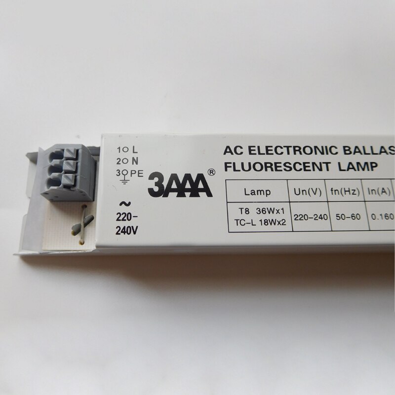 3 aaa yz -136 eaa pikakäynnistysloistelampun elektroninen liitäntälaite  t8/ tc: lle -l 36 x 1 x 2 18 x 2 lamppua  ac 220-240v ccc ce cb